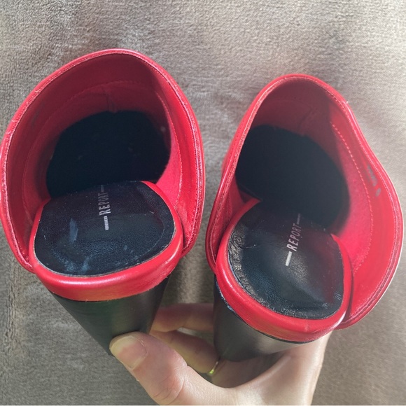 Report Ivara red point toe block heel mules - Picture 9 of 12